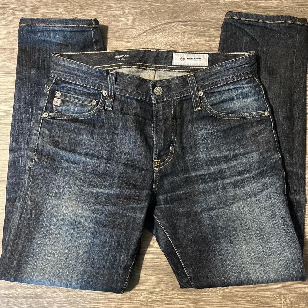 AG Adriano Goldschmied Dylan Slim Skinny Dark Wash Jeans Men's Size 30R (30x29) - Picture 3 of 10